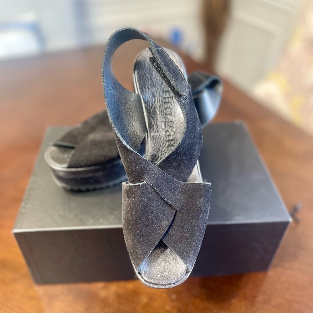 Pedro Garcia suede wedges!  Excellent condition.  Only worn a couple of times.